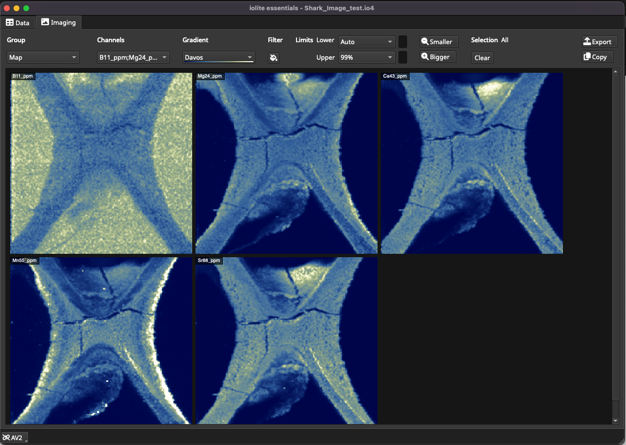 iolite Essentials imaging module for LA-ICP-MS images or mapping